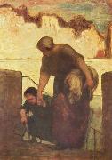 Honore Daumier, Die Wascherin